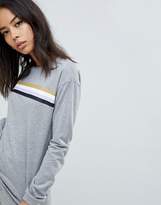 Thumbnail for your product : Noisy May Tall Stripe Front Sweatshirt