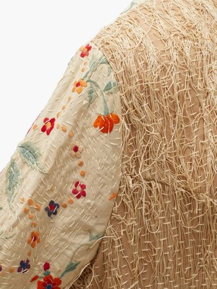 By Walid Tanita 19th-century Silk Piano-shawl Jacket - Pink Multi