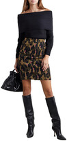 Thumbnail for your product : Diane von Furstenberg Lorna jacquard-knit wool-blend mini skirt