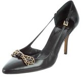 Thumbnail for your product : Moschino Cheap & Chic Moschino Cheap and Chic Leather Bow-Accented Pumps