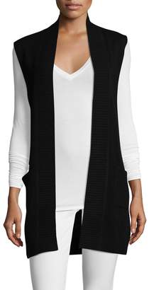 Qi Women's Ribbed Cashmere Vest