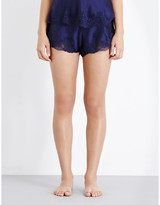 Thumbnail for your product : Nk Imode Morgan stretch-lace and silk-satin pyjama shorts