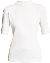 Thumbnail for your product : Vince Mock-Neck Elbow-Sleeve T-Shirt