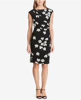 Thumbnail for your product : American Living Pleated Floral-Print Sheath Dress