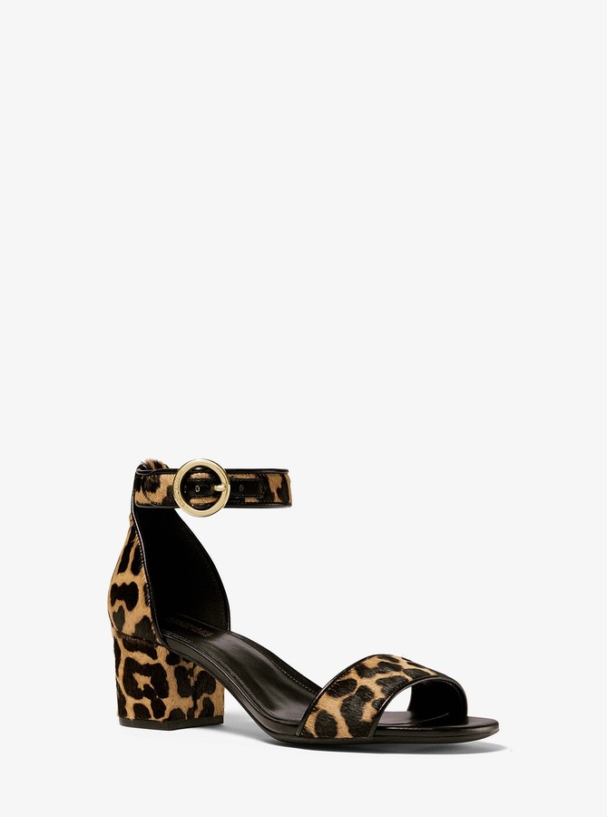 michael kors leopard heels