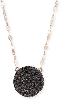 Lana Reckless Rose Black Diamond Pendant Necklace