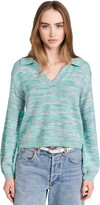 Thumbnail for your product : 525 Lattice Split Collared Pullover