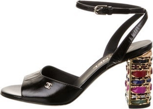 Chanel 2023-2024 Interlocking CC Logo Sandals - ShopStyle