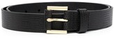 Thumbnail for your product : Frame Le Square lizard-skin-effect belt