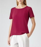 Thumbnail for your product : Reiss Paro RELAXED SCOOP NECK TOP