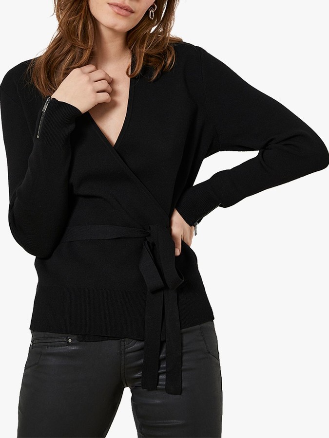 mint velvet short biker cardigan