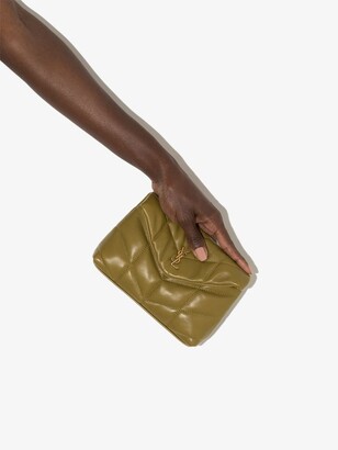 Saint Laurent Puffer leather clutch bag