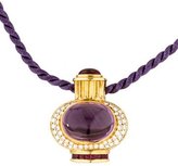 Thumbnail for your product : Lagos 18K Multistone & Diamond Convertible Brooch Pendant Necklace