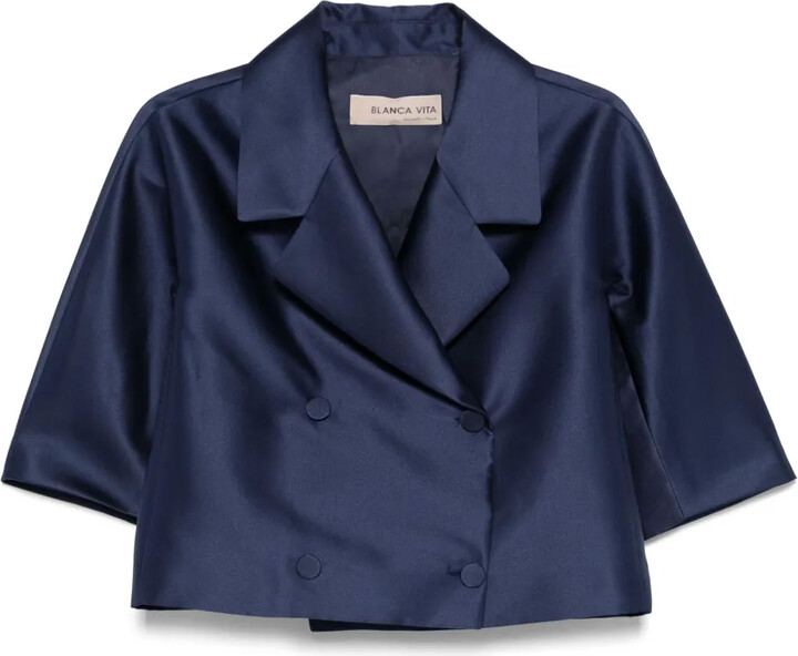 Blanca Vita Satin Blazer