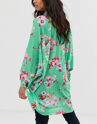 Blume Maternity oversized shirt in multi floral