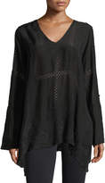 Thumbnail for your product : Johnny Was Plus Size Cage Flare Long-Sleeve Tunic