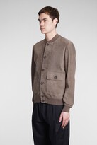 Thumbnail for your product : Salvatore Santoro Bomber In Taupe Leather