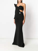 Thumbnail for your product : Elisabetta Franchi one-shoulder gown
