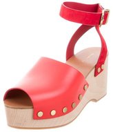 Thumbnail for your product : Celine Leather Platform Sandals w/ Tags