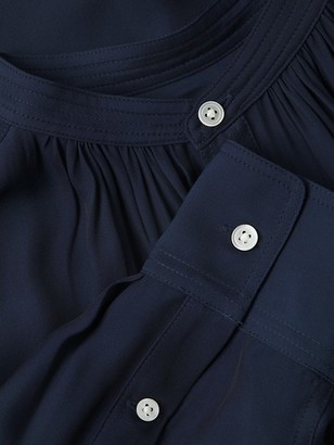 Polo Ralph Lauren Ida Silk-Blend Long-Sleeve Shirt