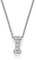 Thumbnail for your product : Roberto Coin 18K White Gold Initial Love Letter Pendant Necklace with Diamonds, 16