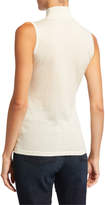 Thumbnail for your product : Neiman Marcus Superfine Cashmere Sleeveless Turtleneck Sweater