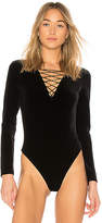 Thumbnail for your product : Pam & Gela Velvet Bodysuit