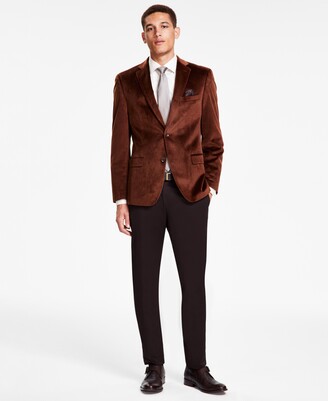 Alfani Men's Slim-Fit Solid Velvet Sport Coats, Created for Macy's