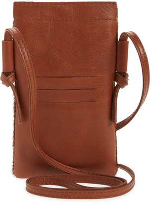 Madewell The Leather Smartphone Crossbody Bag Rustic Twig Brown Luxe Leather  New