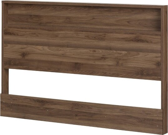 South Shore SouthShoreQueenMusanoHeadboardNaturalWalnut:5-YearWarrantyLaminatedParticleBoardStorageCompartment