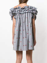 Thumbnail for your product : Alexander McQueen off-shoulder striped dress