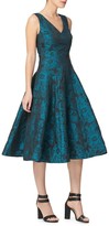Thumbnail for your product : Donna Karan Floral Jacquard Fit-&-Flare Dress