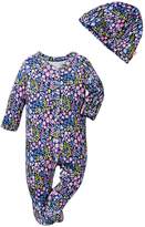 Thumbnail for your product : Offspring Wildflowers Footie & Hat Set (Baby Girls)