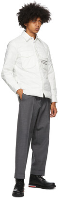 MONCLER GENIUS 7 Moncler FRGMT Hiroshi Fujiwara Grey Wool Trousers