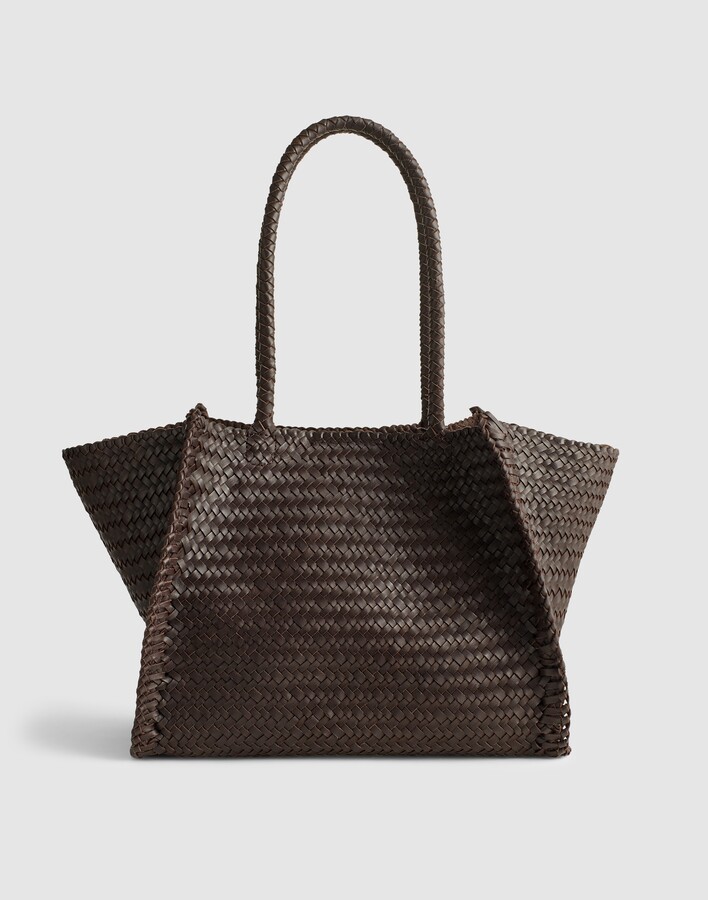 Madewell The Lexington Tote in Woven Leather