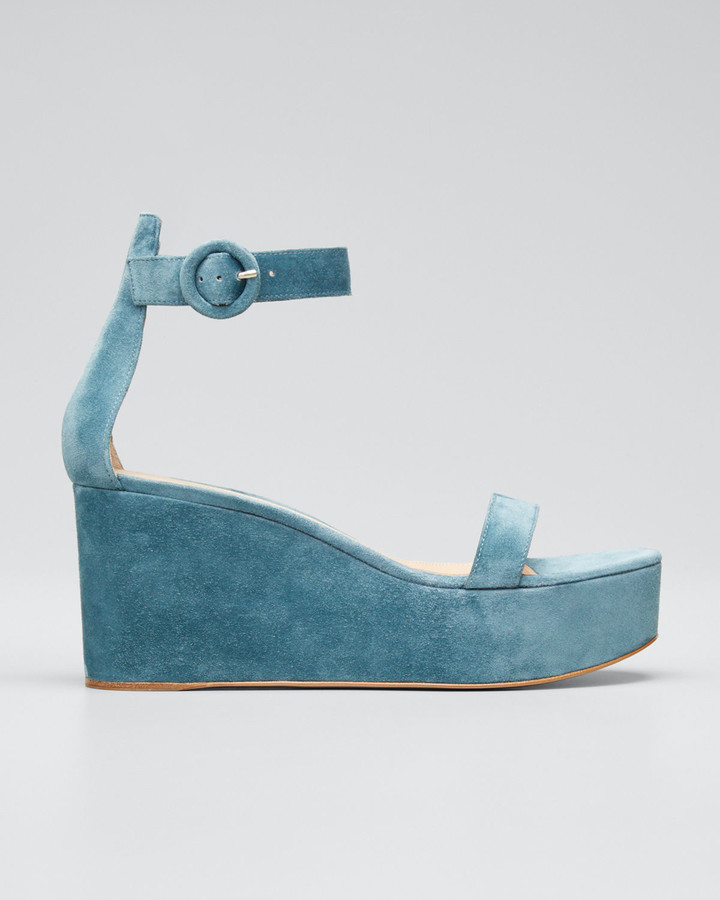 Dark teal wedges Clearance