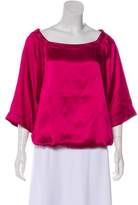 Thumbnail for your product : Lafayette 148 Short Sleeve Silk top