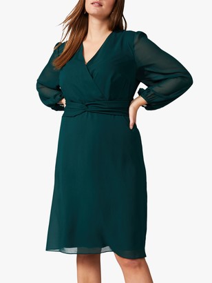 coast orla twist dress green