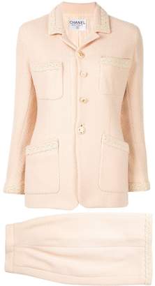 Chanel Pre Owned CC setup suit jacket skirt