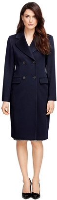 Brooks Brothers Double-Breasted Wool Coat