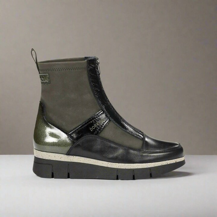 Fluchos Women's India D9331 Wedge Boot In Green