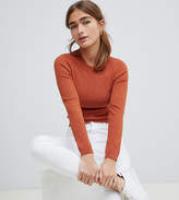 Thumbnail for your product : ASOS Petite DESIGN Petite ribbed jumper in fine knit