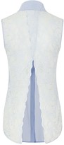 Thumbnail for your product : Sophie Cameron Davies Sky Blue Lace Back Top