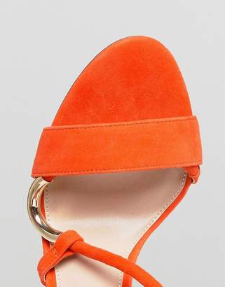 Carvela Orange Strappy Barely There Sandal