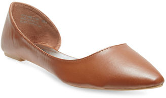Wet Seal Pointed D'Orsay Faux Leather Flats