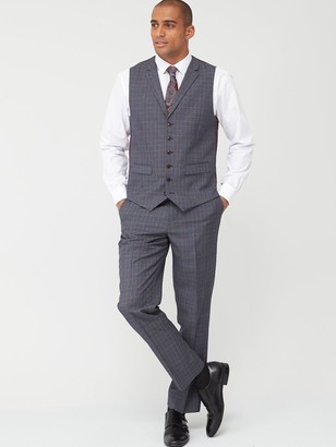Skopes Tailored Witton Trousers Grey/Blue Check