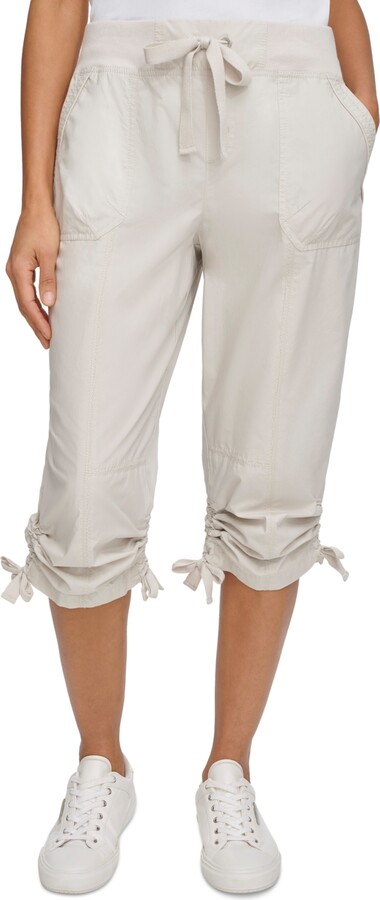 Calvin Klein Women's Convertible Cargo Capri Pants