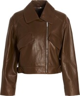 Leather Cropped Jacket 