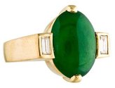 Thumbnail for your product : Neiman Marcus 18K Jadeite & Diamond Cocktail Ring