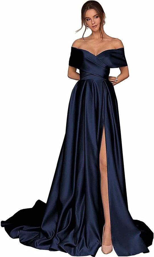 navy blue fancy dress